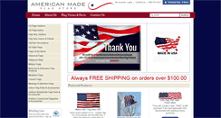 Desktop Screenshot of americanmadeflagstore.com